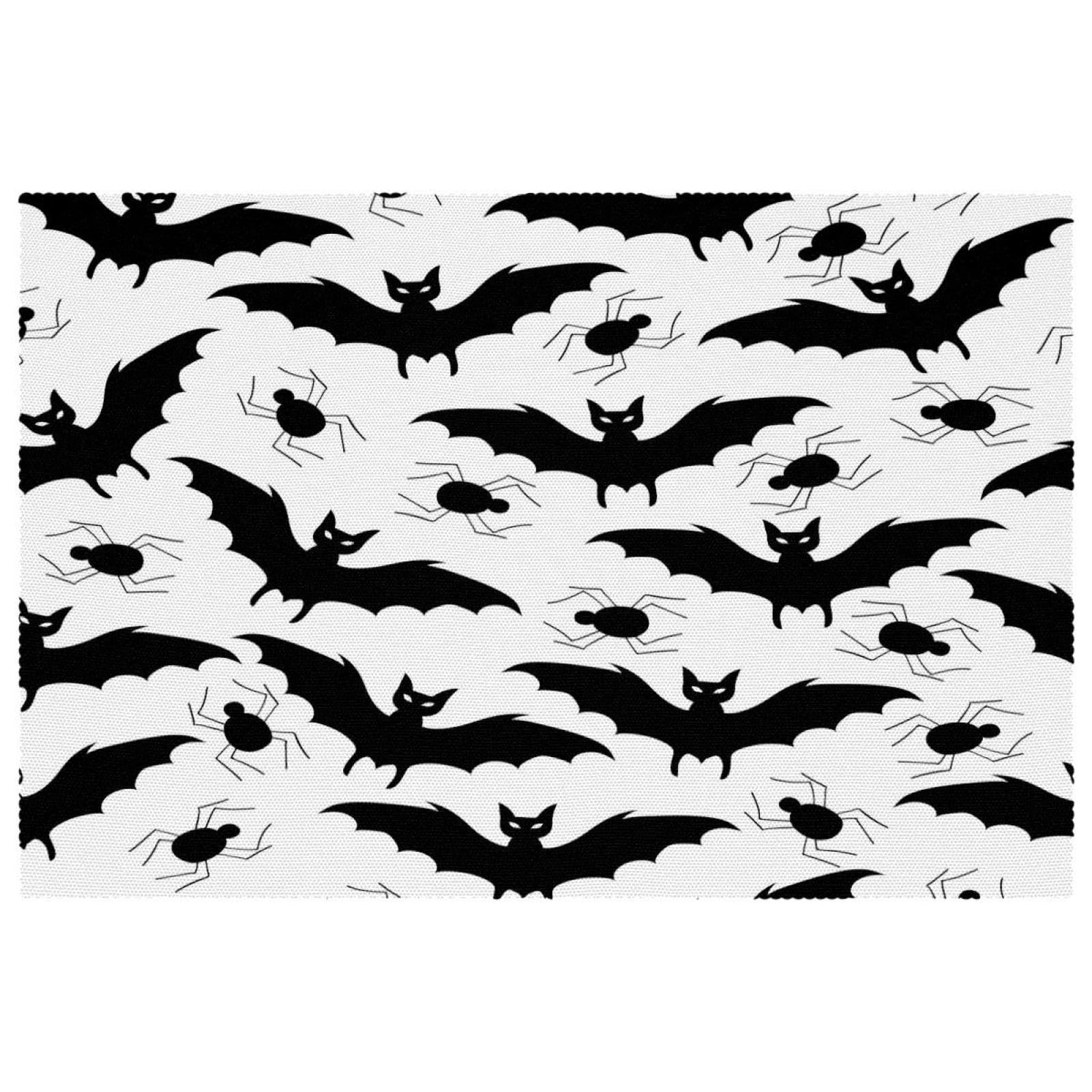 Sets de table Halloween antidérapants pour repas de fête et déco de table