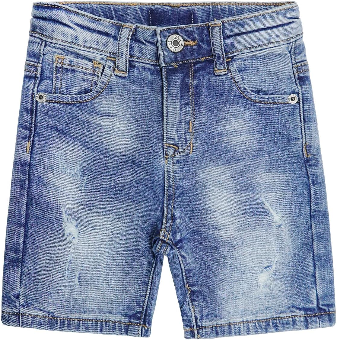 KIDSCOOL SPACE Baby Little Girls Boys Jeans Shorts,Ripped Simple Design Cute Summer Denim Pants