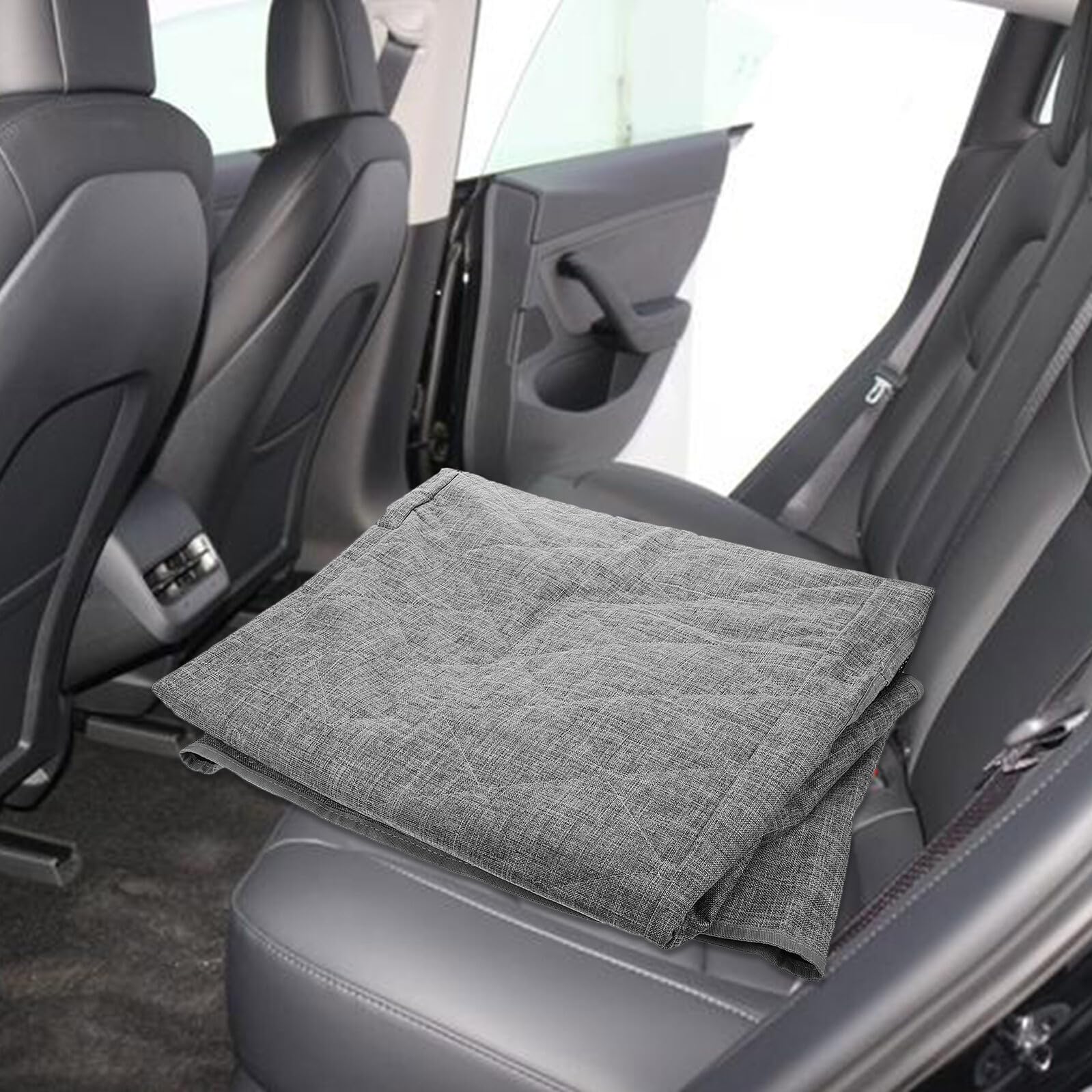 HANABASS Heavy Duty Dog Car Seat Cover with Side Flaps Scratchproof Pet Hammock Backseat Protector for Trucks And Cars Non-slip Base for Secure Travel