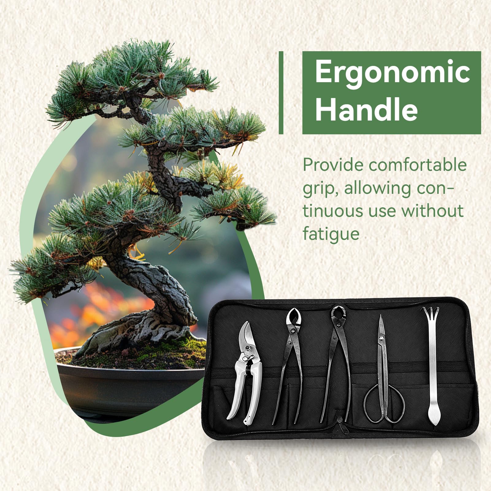 5 Pezzi Strumenti per Bonsai Kit di Filo per Bonsai Strumenti Kit per Potatura Set Strumenti per Giardinaggio, Set di Attrezzi da Giardino, Forbici da Giardino