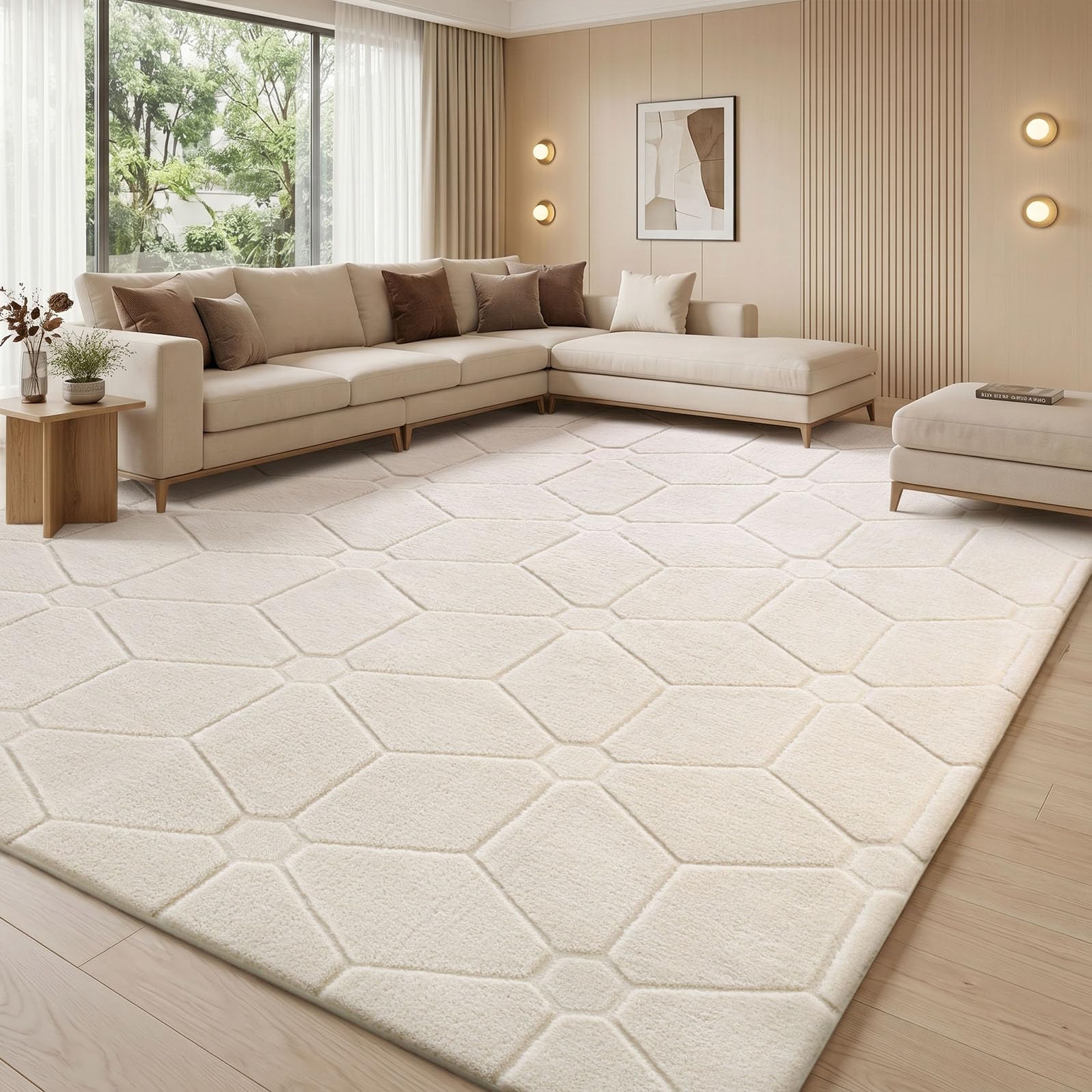 Treeboy Teppich Wohnzimmer 160x230 cm Teppich Grau Moderne Weicher Teppiche Kurzflor Wohnzimmerteppich Rutschfester waschbar Für Schlafzimmer Kinderzimmer, Büro | Flauschiger Carpet mit Anti-Rutsch