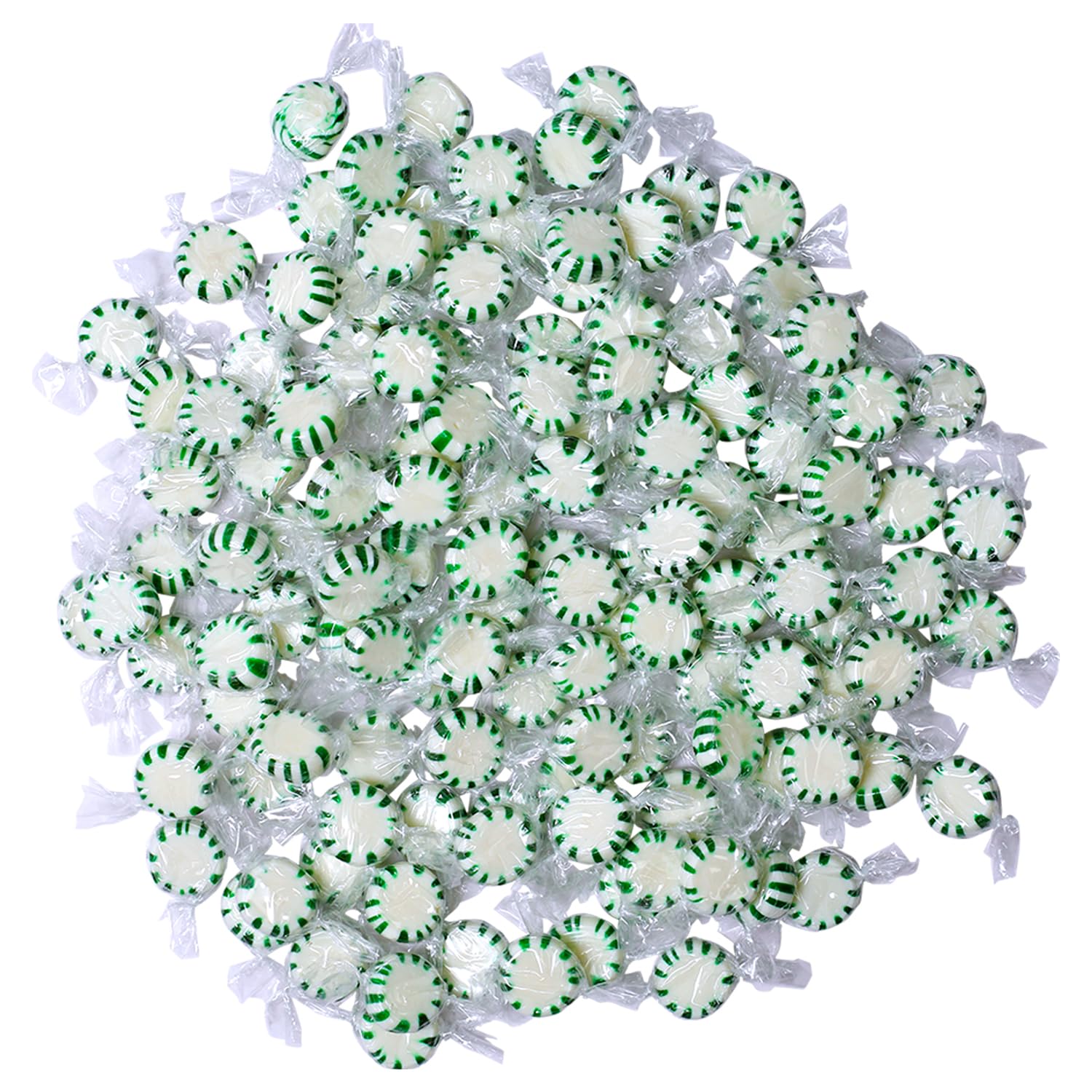 A Great Surprise Mint Candy - Colombina Starlight Mints - harte Bulk Candy 4 LB 64 Unzen | Klassische grüne und weiße grüne Minzbonbons, einzeln verpackt für Süßigkeitenschalen, Büros, Partys, Restaurants