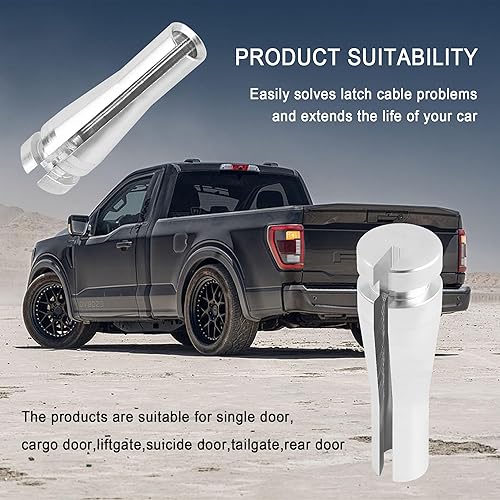 Miniatura 5 de Kit de reparación de cables de cierre de puerta de 8 piezas, compatible con Ford 1992-2013 F-series, 1992-2014 E-series, Ranger, Expedition,