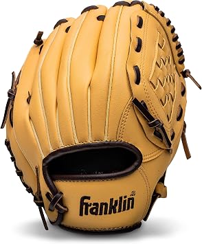 Franklin Sports Field Master Baseball + Softball Glove - Field Master Adult + Youth Baseball + Softball Mitt - Mens + Womens Gloves