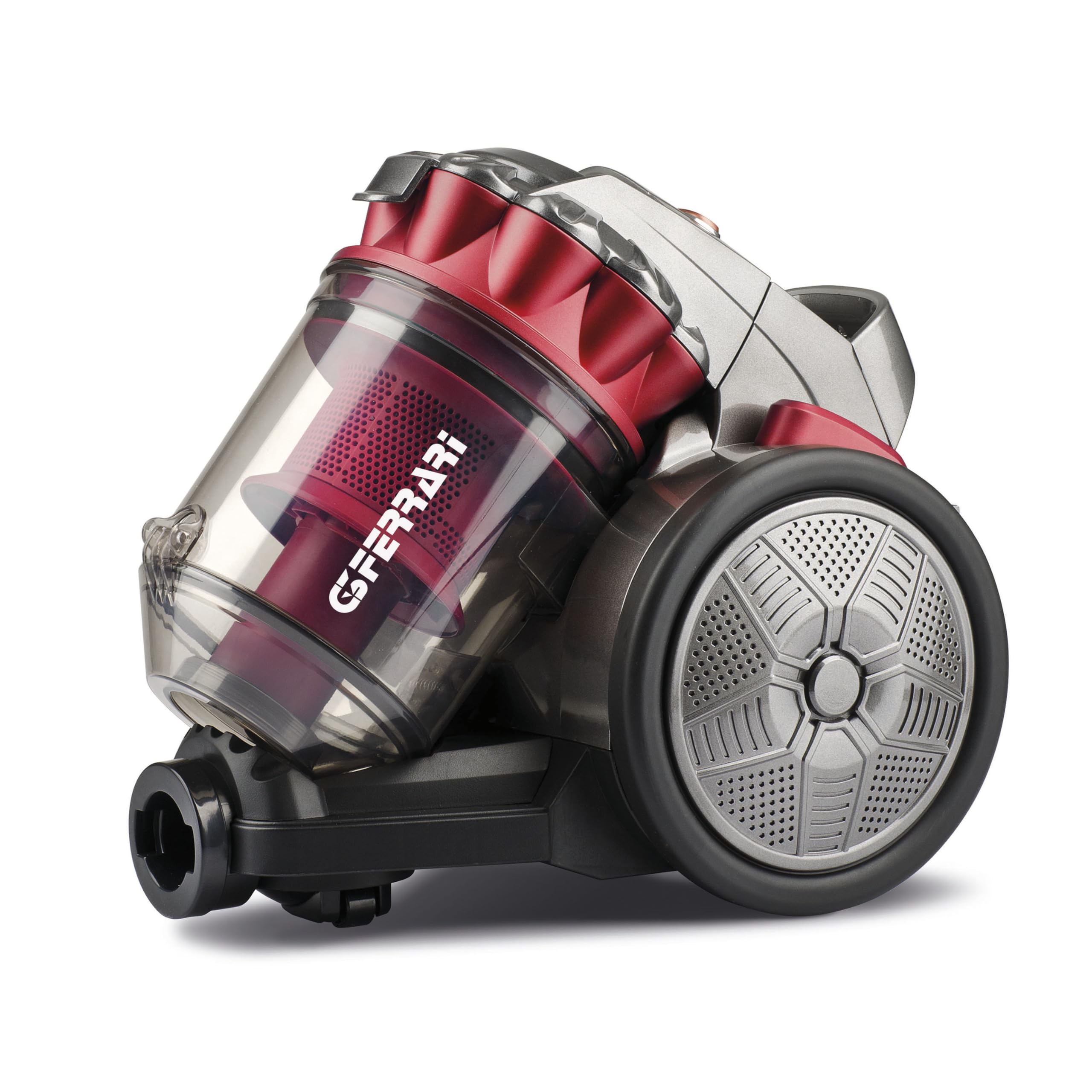 G3 Ferrari G90003 Eco Design Aspirapolvere Ciclone, 700W, Classe A, 20kPa, Capacità 3L, Filtro HEPA, Accessori inclusi, Tubo Telescopico, Speciale spazzola per parquet, Rosso