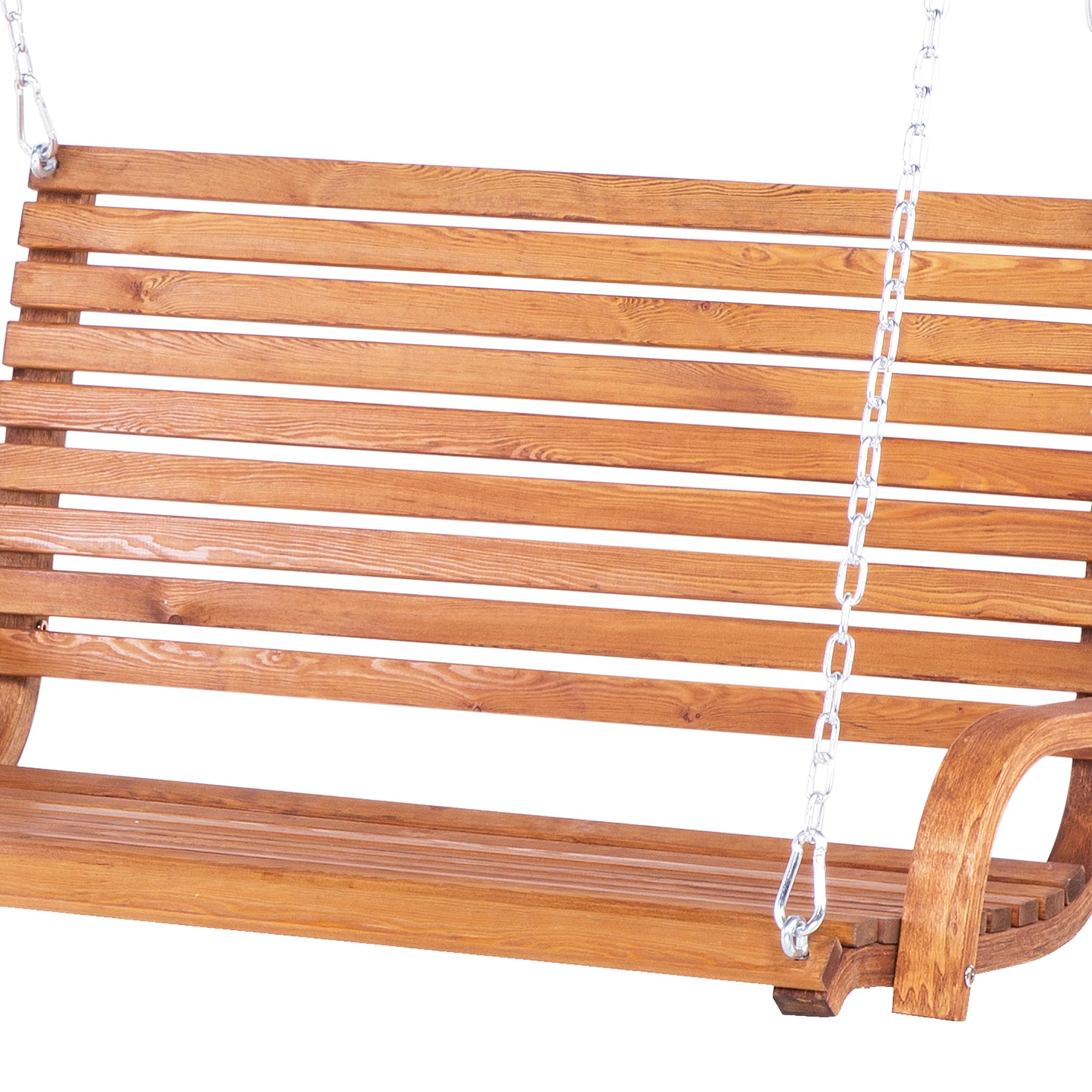 Trendy Gartenschaukel mit Gestell Akazienholz Dunkelbraun für 2 Personen Novara