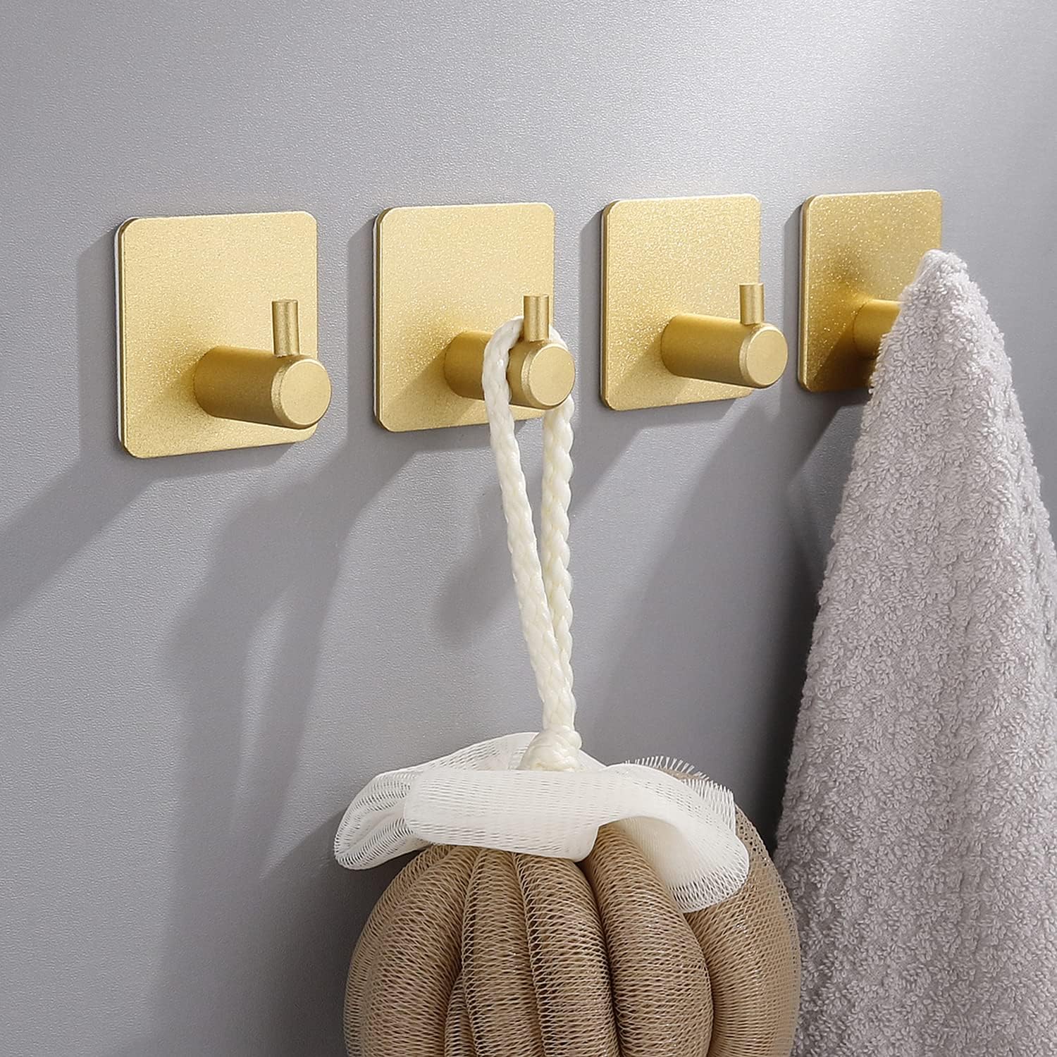Command 17032BR Metal Size S, Gold Colour, 17032BR-4ES, 4 Hooks, 5 ...