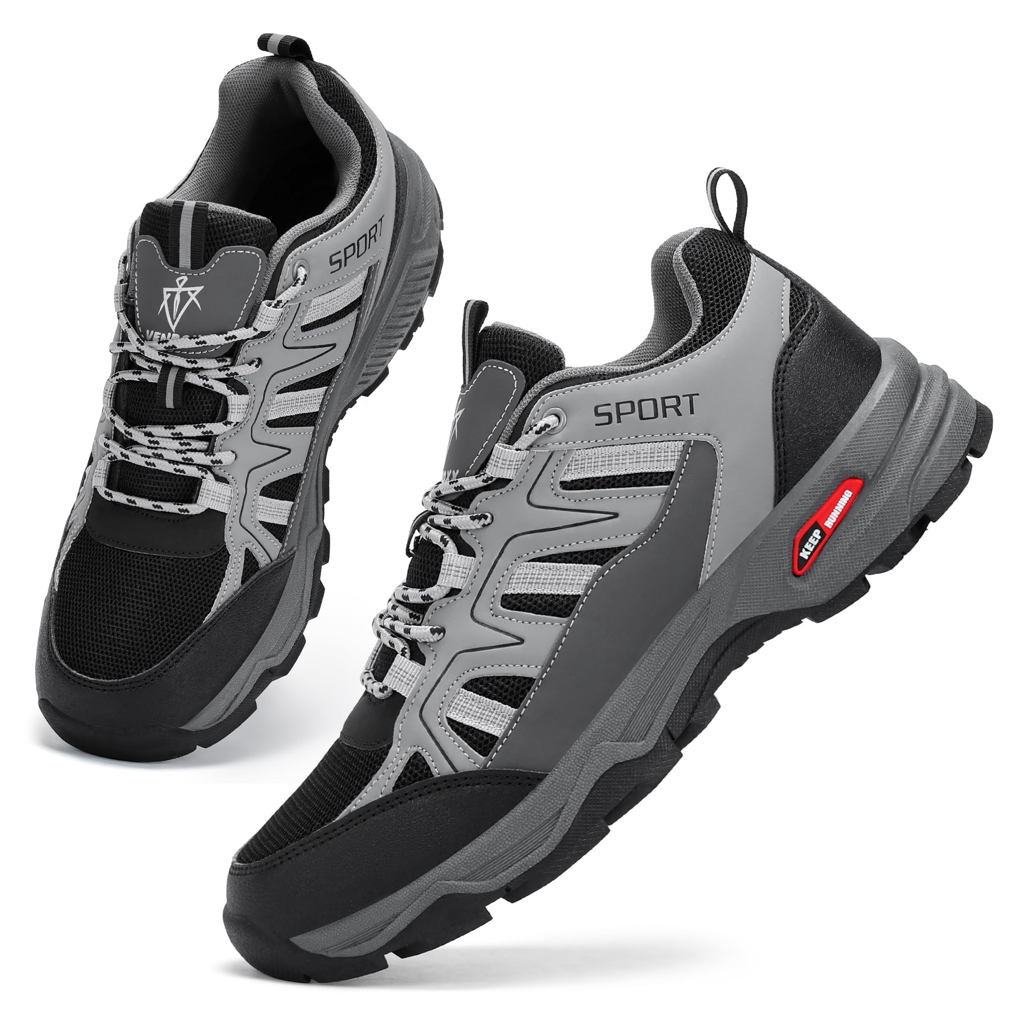 Chaussures Basses de Randonnée Homme Légeres - Baskets de Trekking Antidérapantes Respirantes - Confortables pour Marche Sportive et Trail