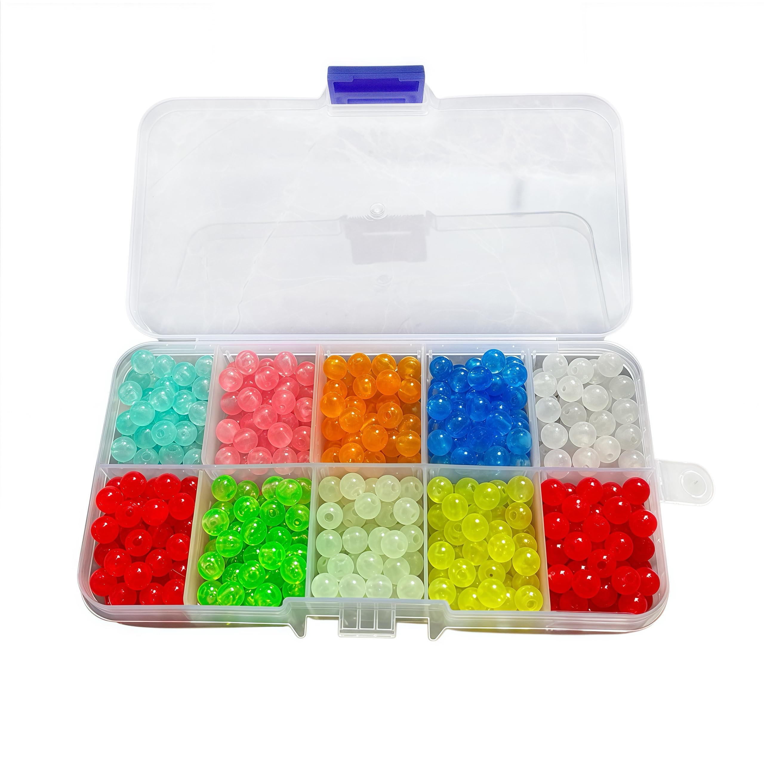 Fishing Beads Kit, 6mm, 500 Pieces, for Tackle and Lure Making