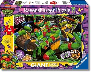 Comprar Ravensburger - Puzzles Teenage Mutant Ninja Turtles | Puzzle 4 Años O Más | Regalo Niño 4 Años O Más De 60 Piezas | Rompecabezas Niños De 70 X 50 Cm Puzzle