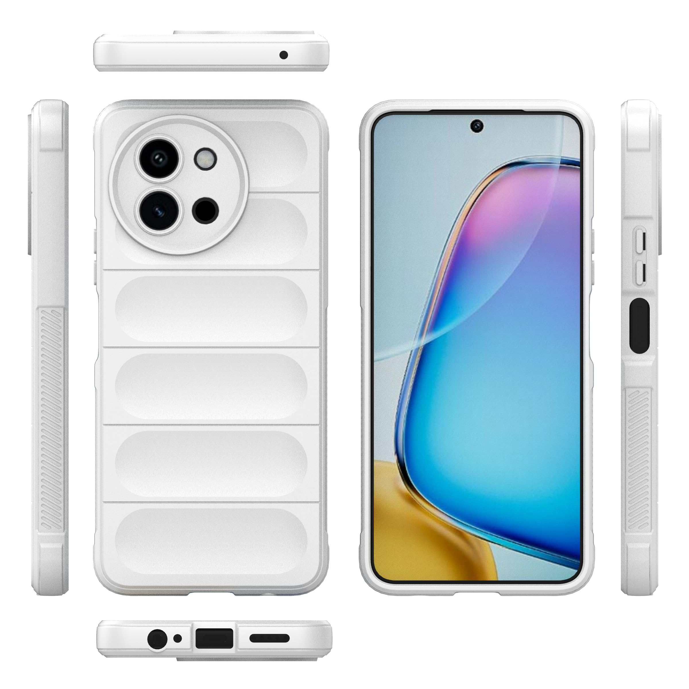 Cover Compatible with OnePlus 11R 5G,Compatible with OnePlus Ace 2 5G Camera Protection Anti-Drop TPU Mobile Soft Case White