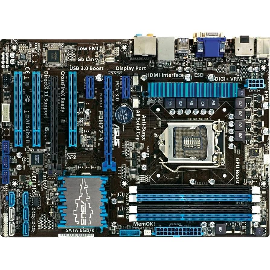 CPU メモリ付き　ASUS  P8H77-V  LGA1155 Amazon.co.jp: ASUSTek ASUS P8H77-V S1155 H77/DVI-HDMI-DP