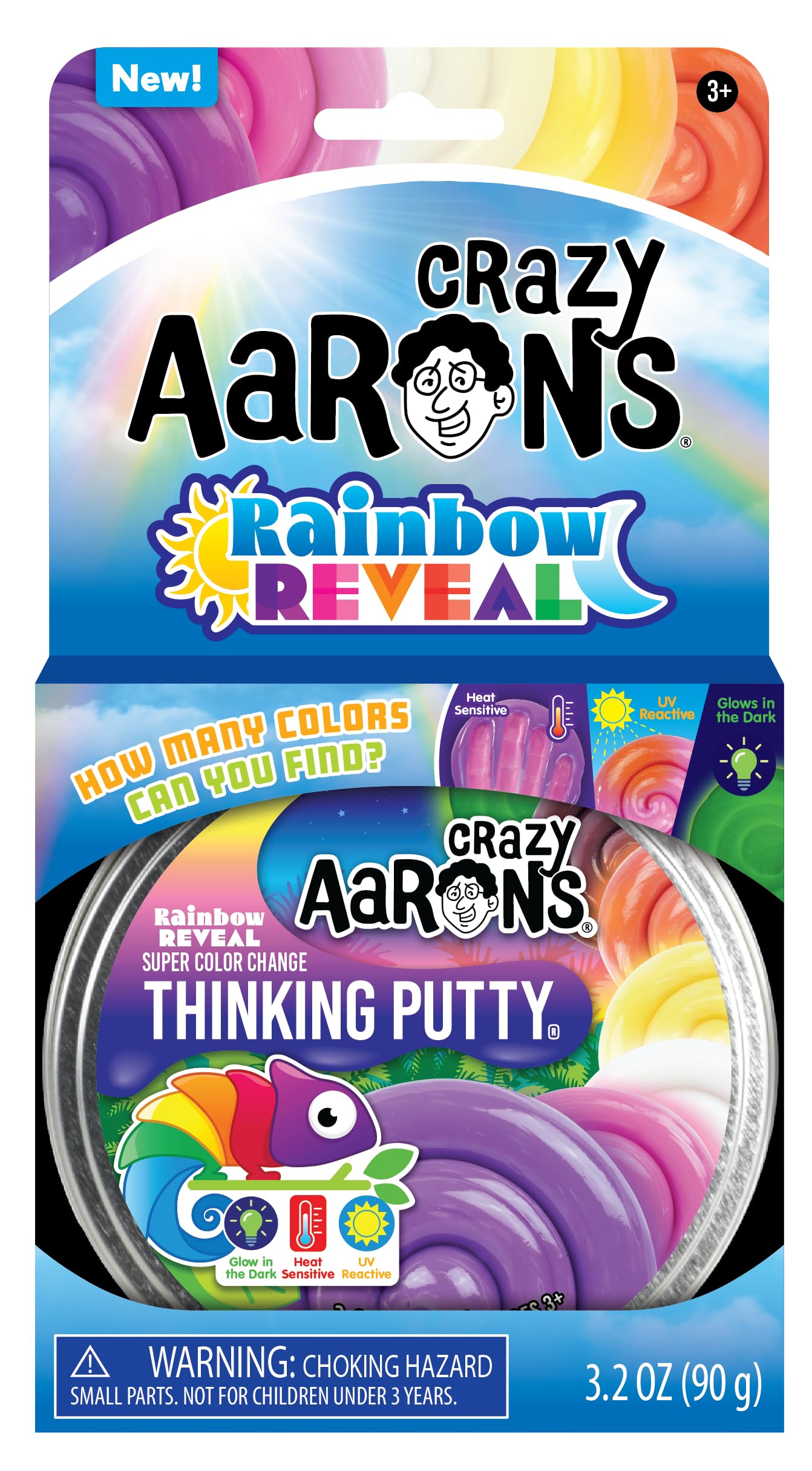 Crazy Aaron's(r) Rainbow Reveal Thinking Putty - Made in USA