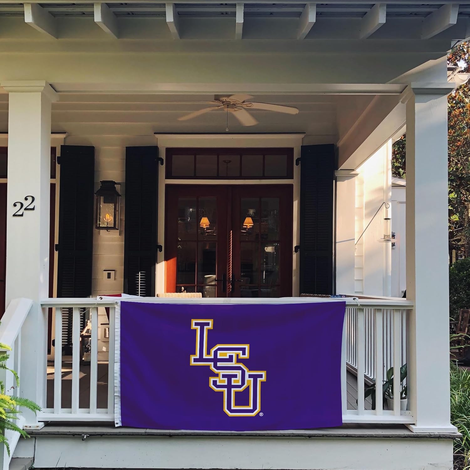 Desert Cactus Louisianna State University Flag - 3 x 5 Feet LSU Tigers Banner, Indoor/Outdoor Durable Fabric, 100% Polyester Design (Style Y) - Image 5