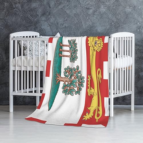Miniatura 2 de Flag of Prince Edward Island Flannel Blanket 32x48in Material Skin-Friendly Warm and Comfortable