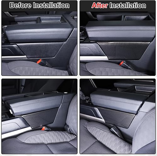 Miniatura 5 de Aunginsy Caja de reposabrazos lateral de consola central, cubierta de panel inferior para Toyota TundraSequoia 2022 2023, control central, cambio de