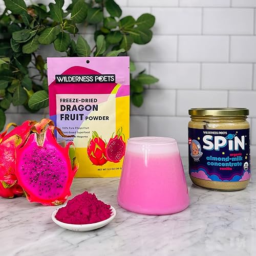Miniatura 5 de Wilderness Poets Polvo de fruta de dragón liofilizado - Pitahaya rosa (32 onzas)