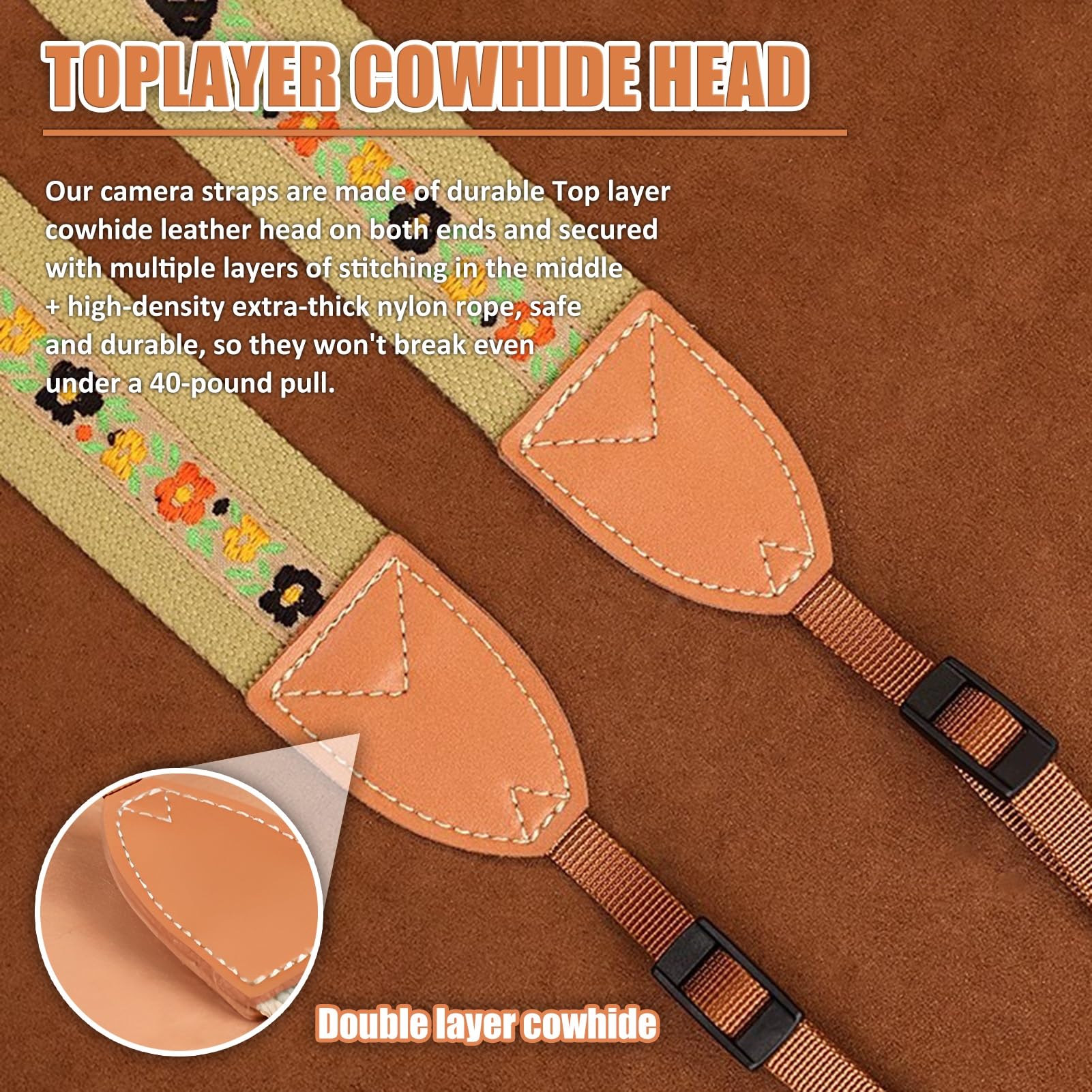con corda in nylon, tracolla leggera for tutte le fotocamere(Style2)