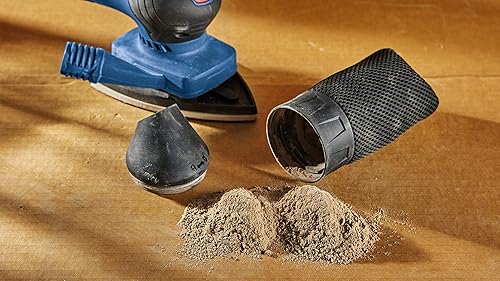 Miniatura 21 de BOSCH GSS12V-40N Lijadora de acabado orbital sin escobillas de 12 V Max con bolsa de polvo, hoja de 1/4 y 1/3 (herramienta desnuda)