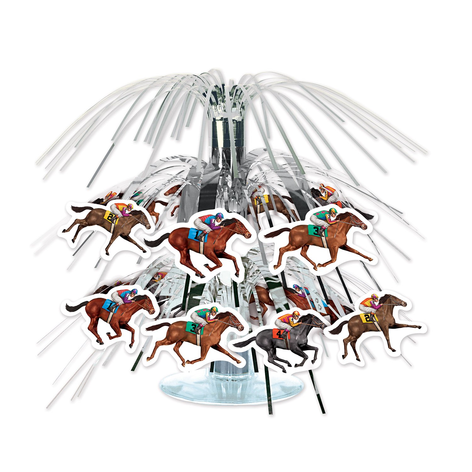 Horse Racing Mini Cascade Centerpiece 19 cm Tall