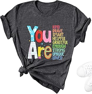 Teacher Shirts for Women Tops Teacher Tshirts Shirts for Women, You are Teacher Graphic Tees for Women