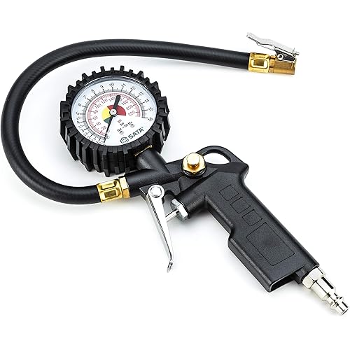 SATA Tire inflator with Pressure Gauge - ST98100U