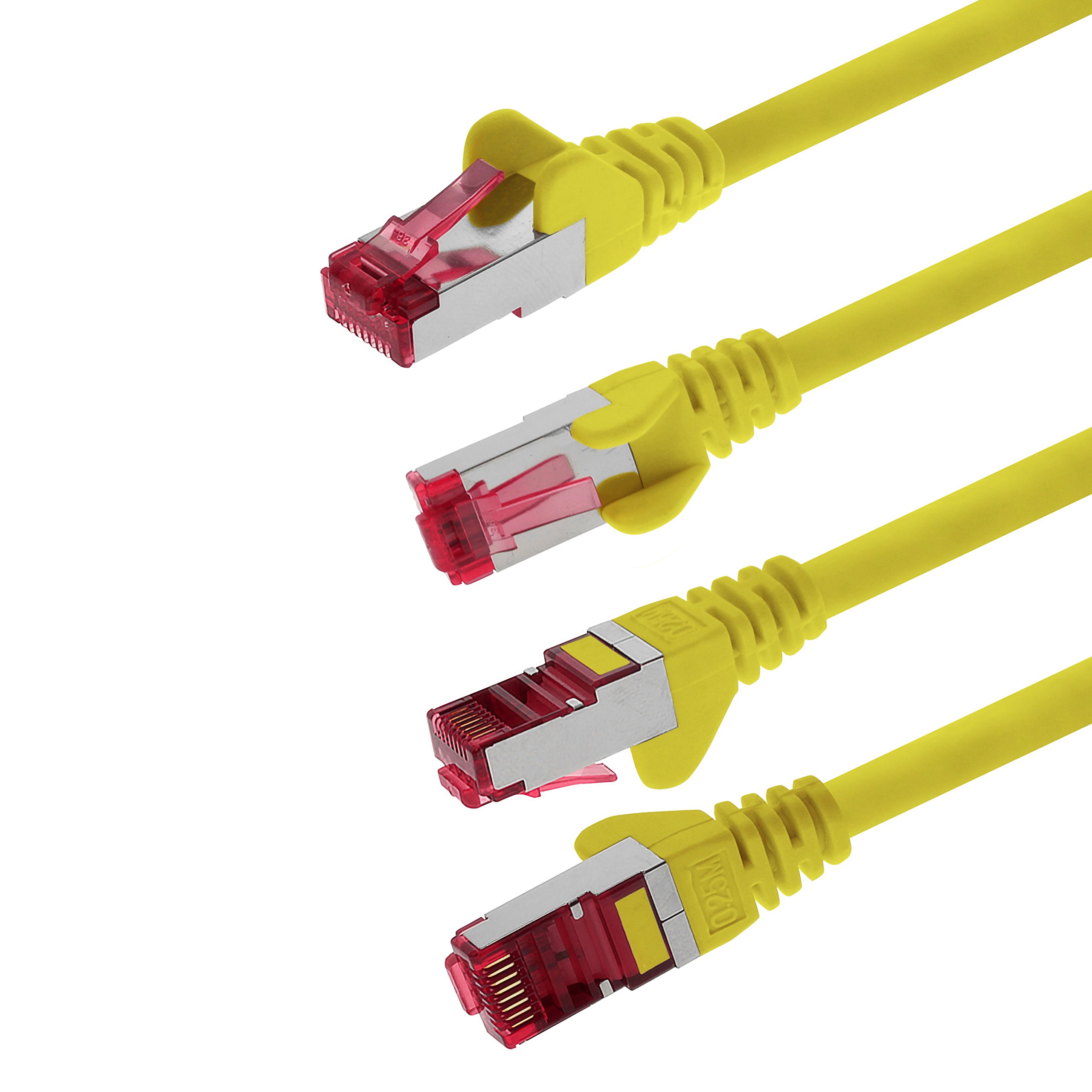 Amazon | 10m - 黄色 - 1個 - CAT6aイーサネットケーブルセット - RJ45