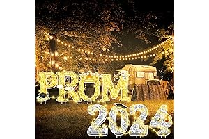 8-Count 2024 Prom Yard Sign Decorations with Lights