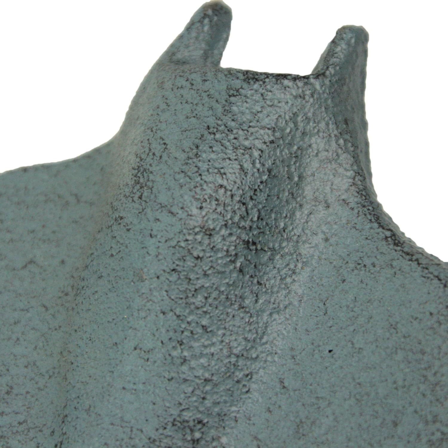 Zeckos Set of 3 Cast Iron Stingray Wall Hooks 6.25 Inches Long– Easy to Hang - Blue,Gray, White - Coastal Decor Perfection for Beach Towels, Keys or Coats - Image 3