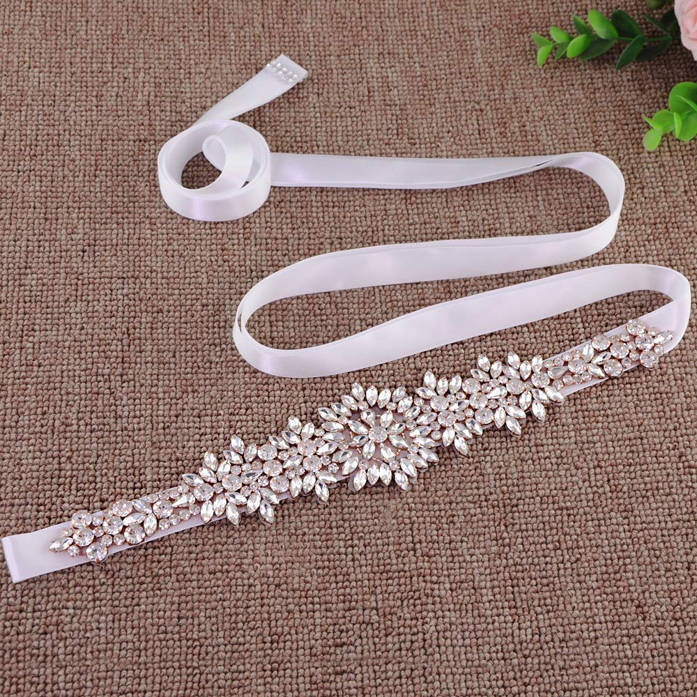 TOPQUEEN Cintura da sposa con strass rossi Cintura da sposa Cintura da sera rossa Decorazione della va Accessori da sposa Regalo da damigella d'onore S09  320