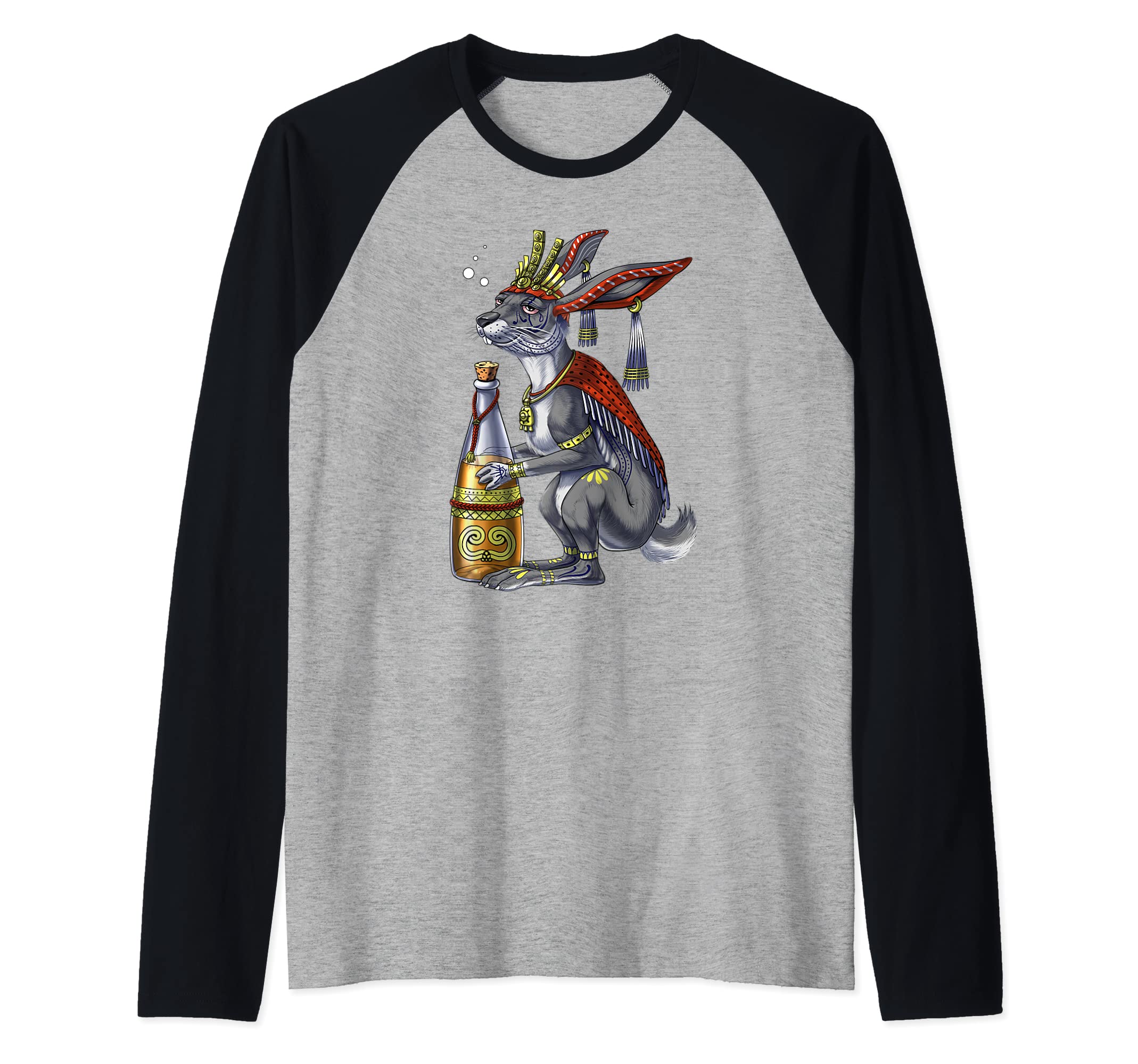 Centzon Aztec Mythology Deity Ancient Mayan Civilization God Raglan Baseball Tee