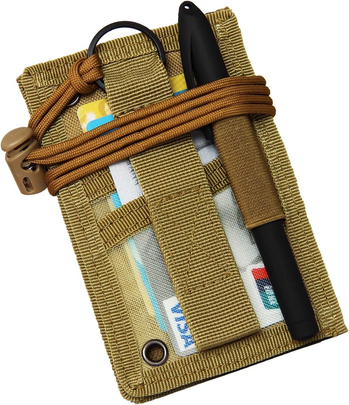 Tactical ID Card Holder Hook,Credit Card Organizer Neck