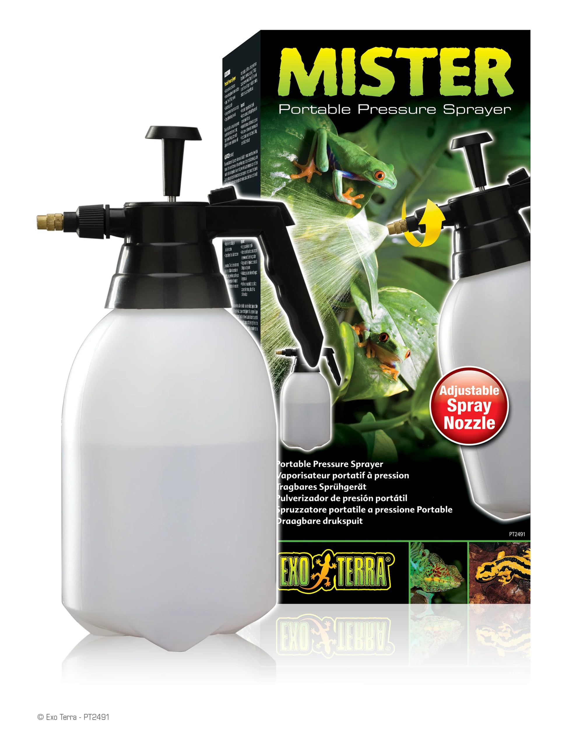 Exo Terra Mister, tragbares Sprühgerät, Sprühflasche, Fassungsvermögen 2L