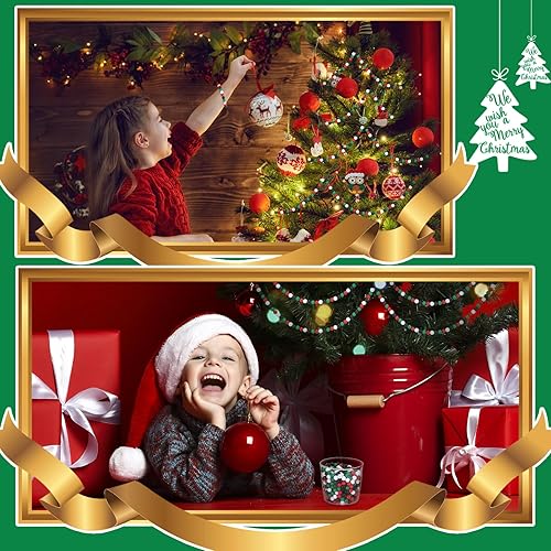 Miniatura 4 de 1000 cuentas de poni de Navidad de 4 colores, cuentas redondas surtidas de Halloween, cuentas de acrílico, cuentas de bricolaje, joyería para el