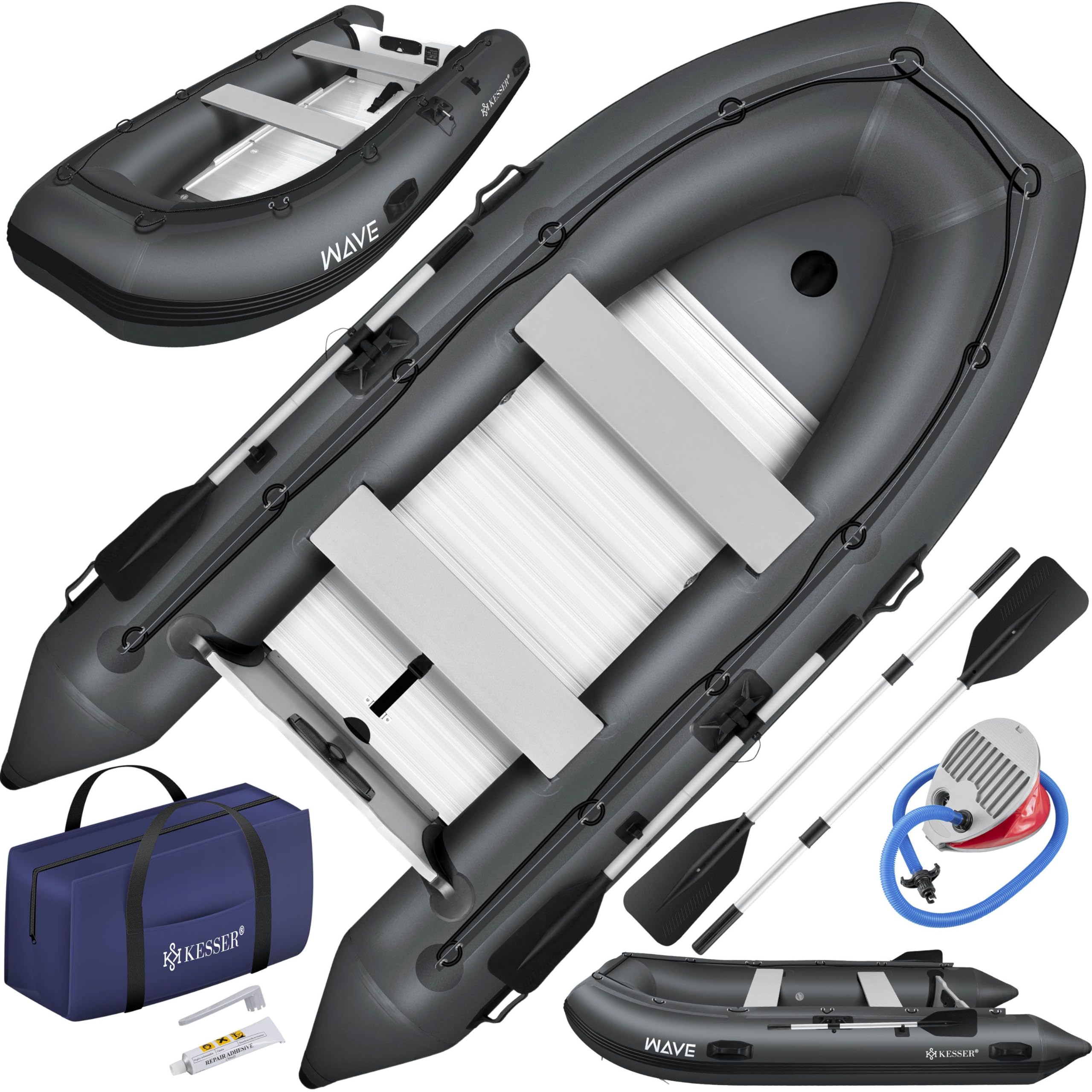 KESSER® Schlauchboot - 3,20 m, für 4 Personen, Wave Motor geeignet