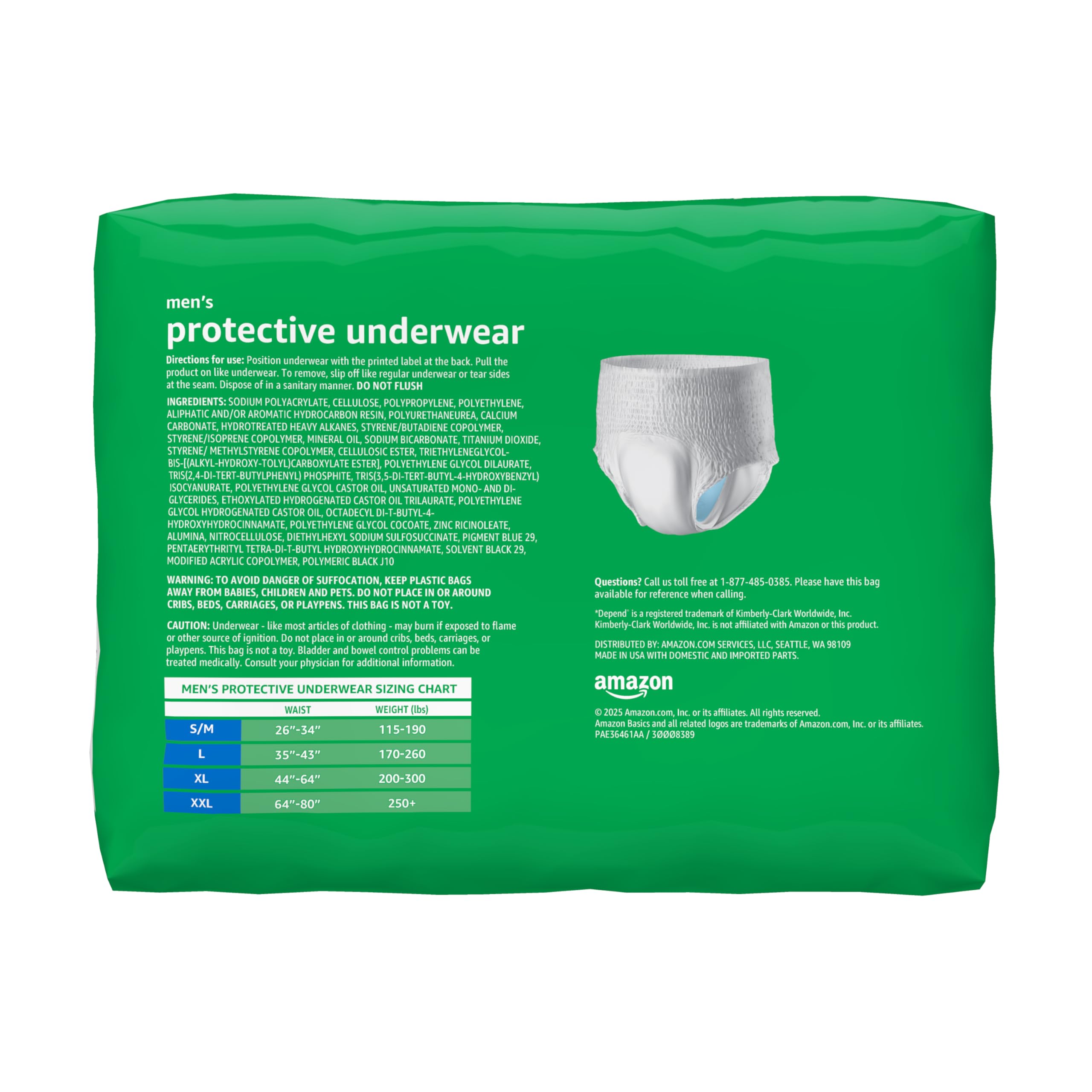 Amazon.com: Amazon Basics Maximum Absorbency Incontinence