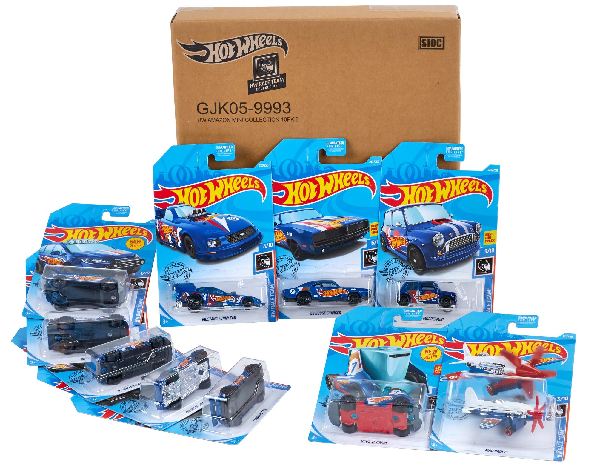 Hot Wheels Mini Collection 10-Pack #3 - Race Team [Amazon