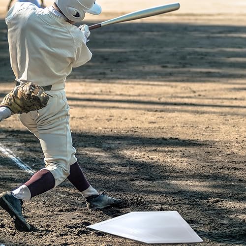 Miniatura 6 de Frienda Base de béisbol para casa de béisbol, bases de goma resistentes para montículos de lanzadores para sóftbol, práctica de kickball,