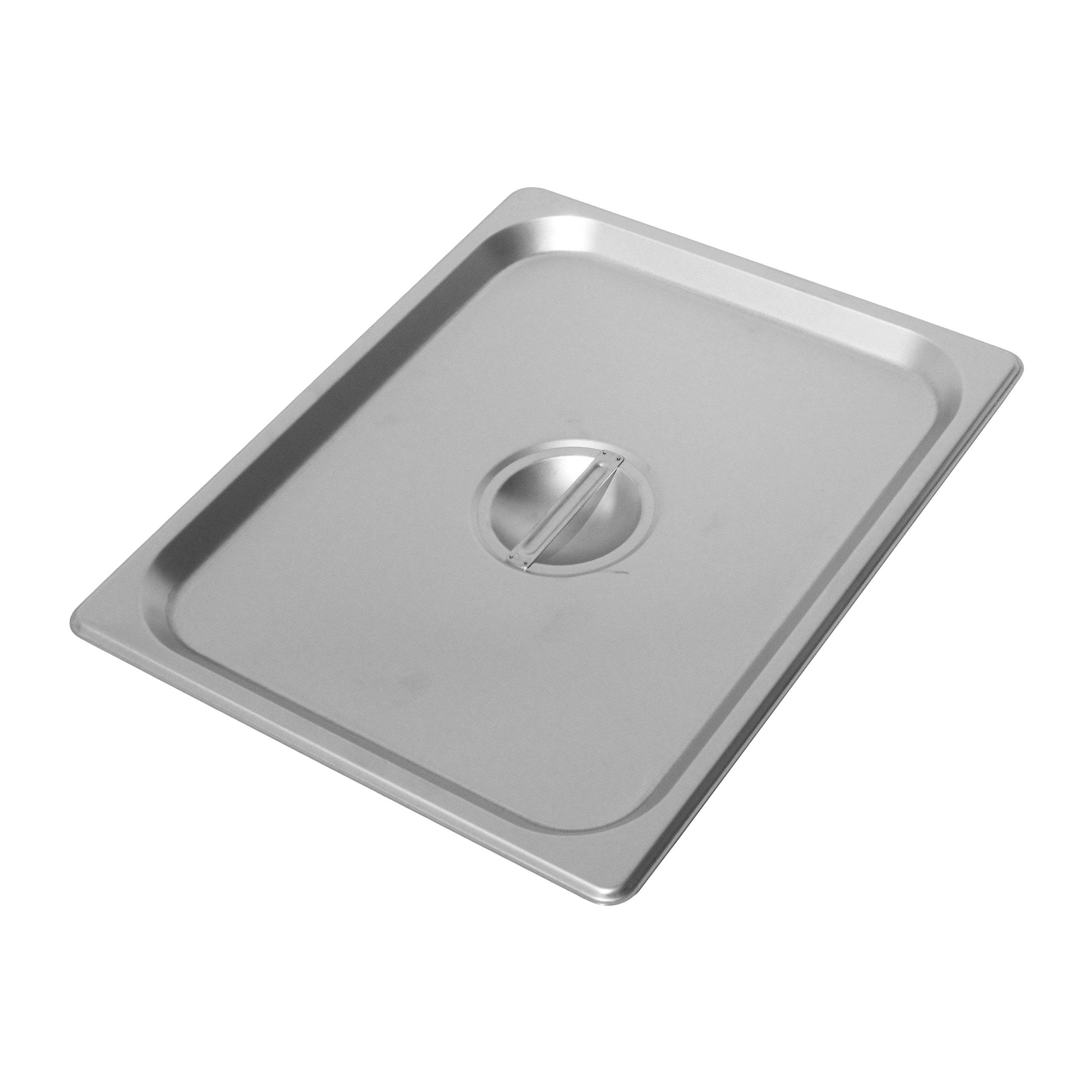 Chef's Supreme - Half Size Solid Stainless Steam Table Cover, Each