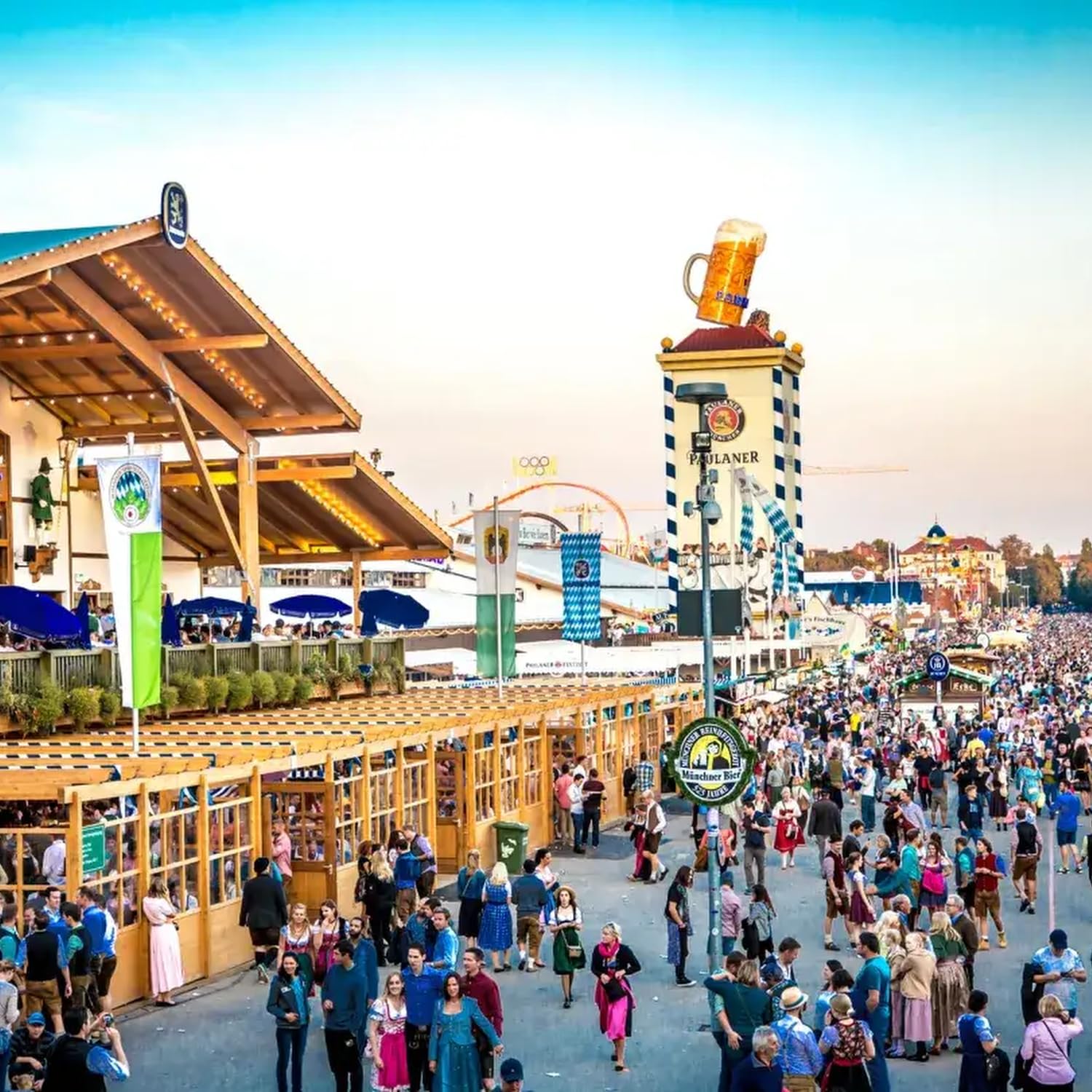 Zum Franziskaner offizieller Oktoberfest Krug 2025 der Stadt München - Sammlerstück - Bierkrug Maßkrug Oktoberfest Krug Geschenk Souvenirs Original - Limitiert (mit Zindeckel)