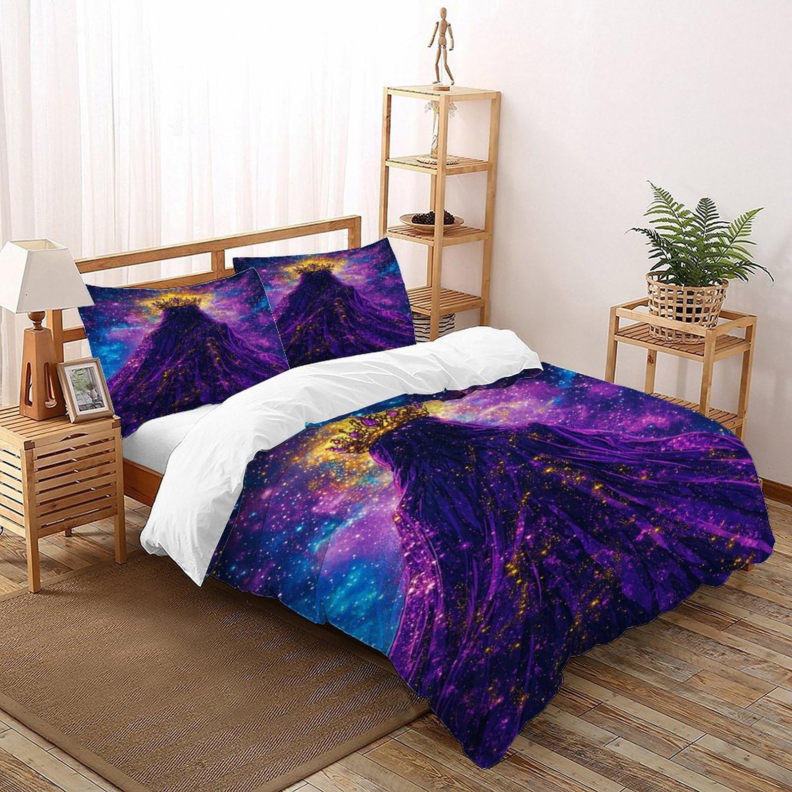 Linge de lit microfibre 200x200cm anti-plis pour lit double adulte enfant