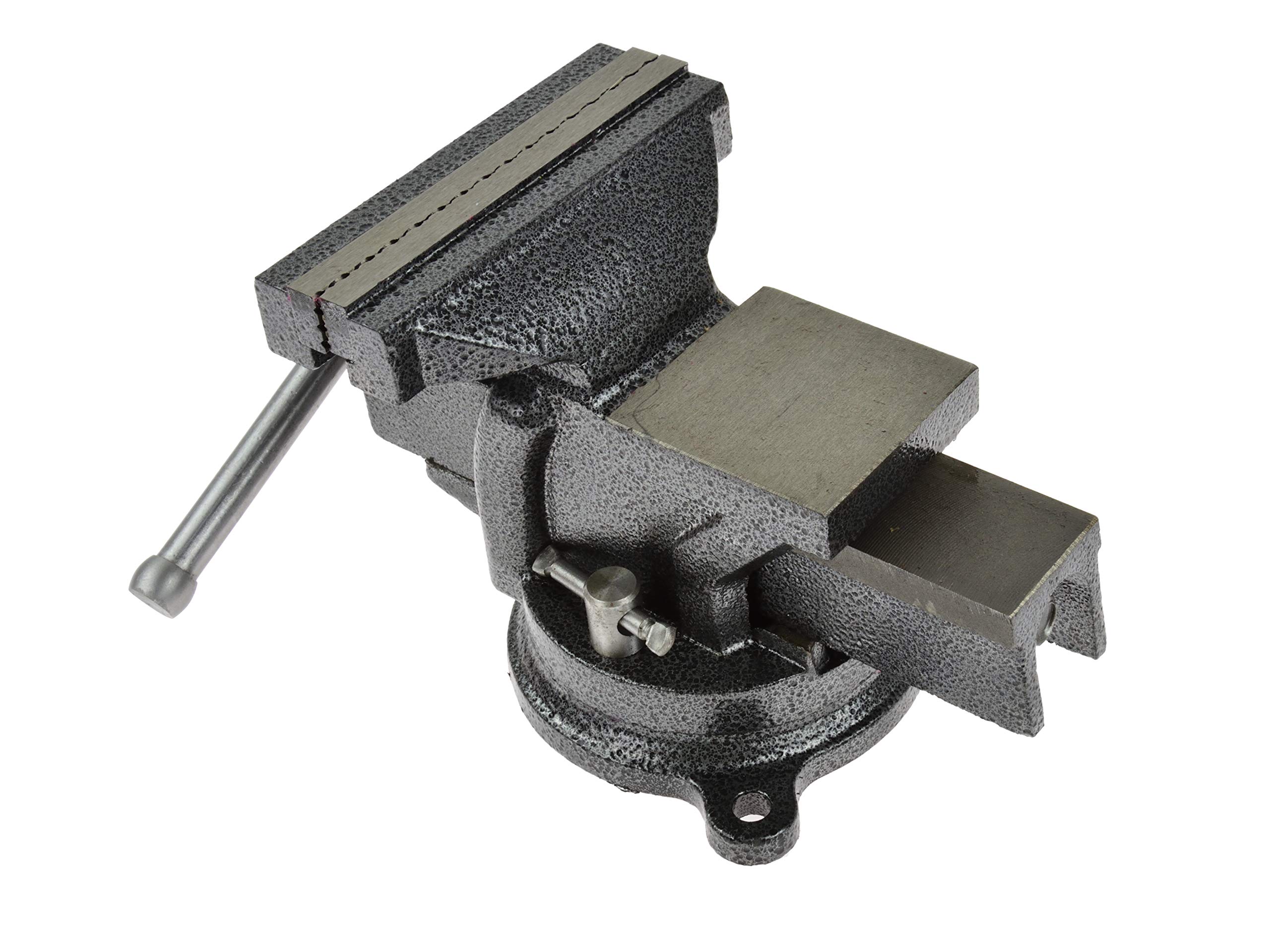 BSD Morsa da Banco in Ghisa - Morsa con Base Girevole, Morsa da Tavolo 125mm (5”) - 6kg