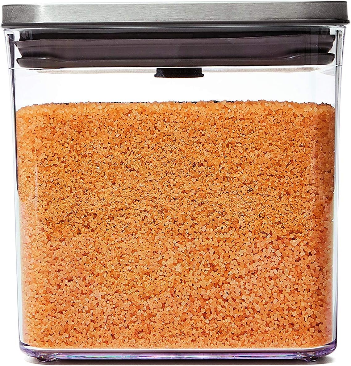 OXO Steel POP Container Big Short Sqaure - 2.8 Qt for Cereal, Grains and More Grey (Pack of 8)