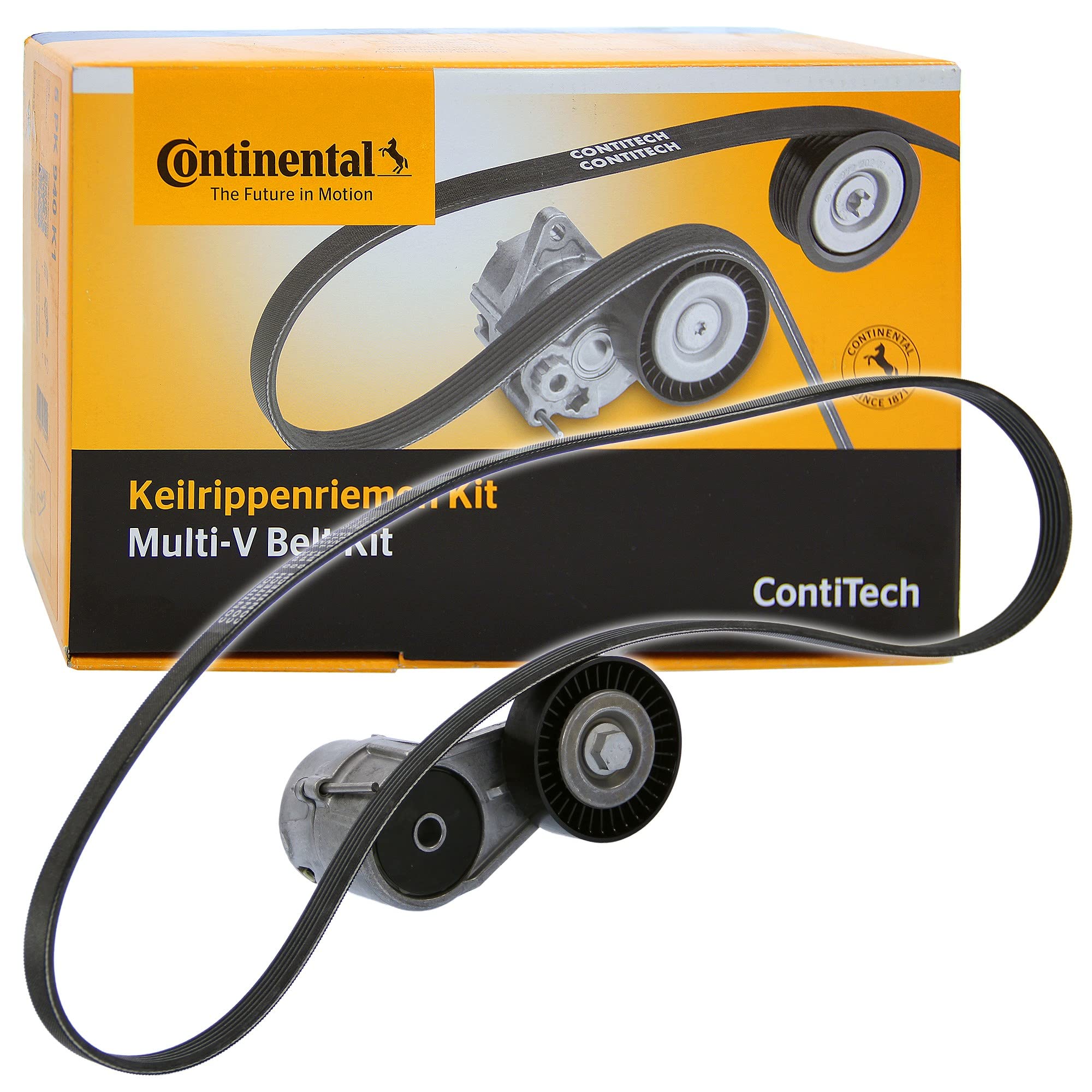 CONTITECH 5PK1212K1 Keilrippenriemensatz 5-Rippenanzahl + Spannrolle Kompatibel mit OPEL ZAFIRA B A05 04723288 09117585 5PK1212
