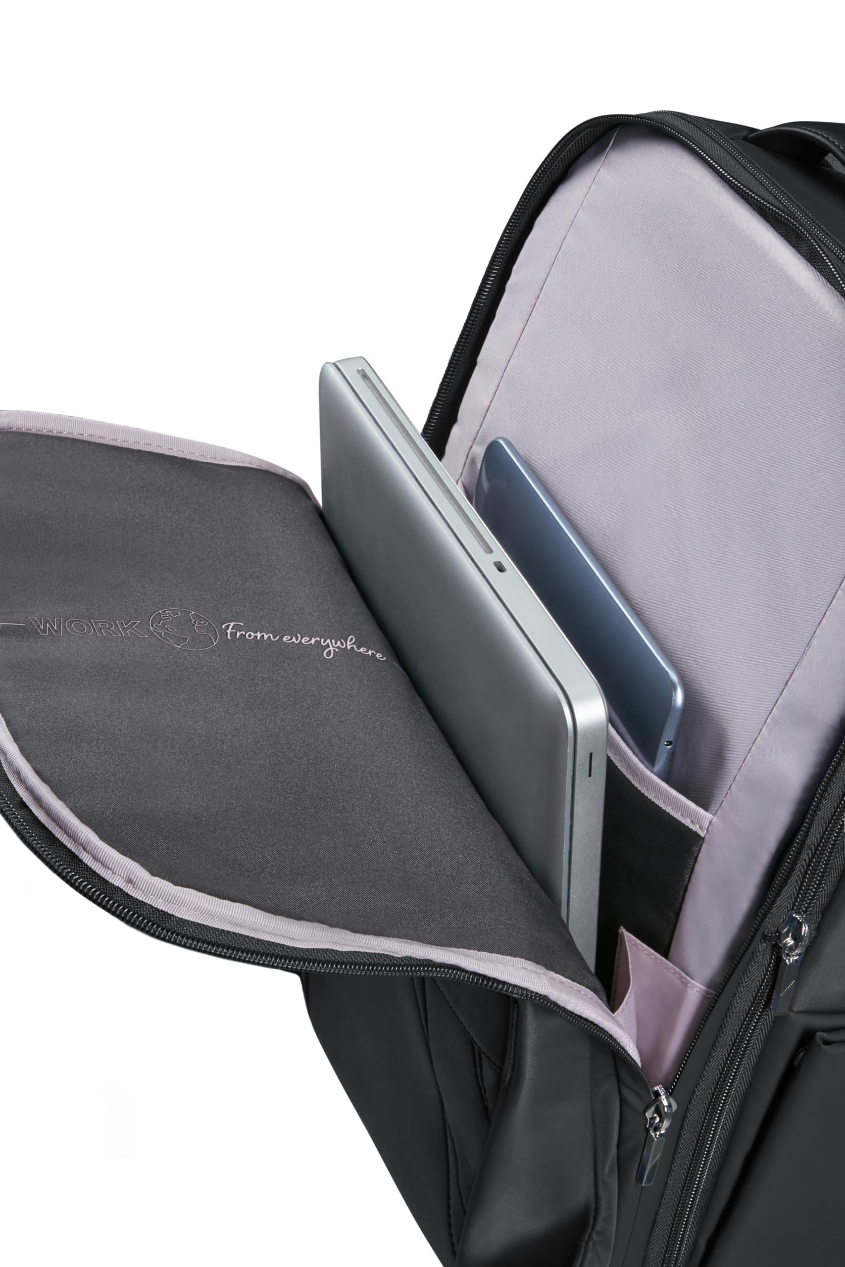 Samsonite Workationist - Sac à Dos Ordinateur Portable avec commentaires de vêtements 15,6 Pouces, 43 cm, 17,5 L, Noir (Noir)