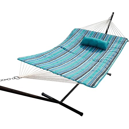 Amazon Com Sunnydaze Hammock Pad And Pillow Set Only Polyester Quilted Hammock Cushion Pad And Hammock Pillow With Ties Outdoor Weather Resistant Awning Stripe Patio Lawn Garden Amazon Com Sunnydaze Hammock Pad And Pillow Set Only Polyester Quilted Hammock Cushion Pad And Hammock Pillow With Ties Outdoor Weather Resistant Awning Stripe Patio Lawn Garden