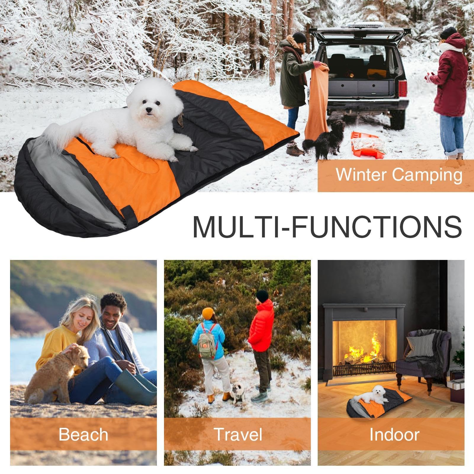 Warmer Hundeschlafsack, beheizter schlafsack Outdoor-Katzenwärmer,