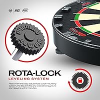 Vista 3 de Winmau Blade 6 Triple Core & Blade 360 Series Dartboards - Professional PDC Tournament Dart Board, Ultra-Thin Wire System, High-Density Sisal