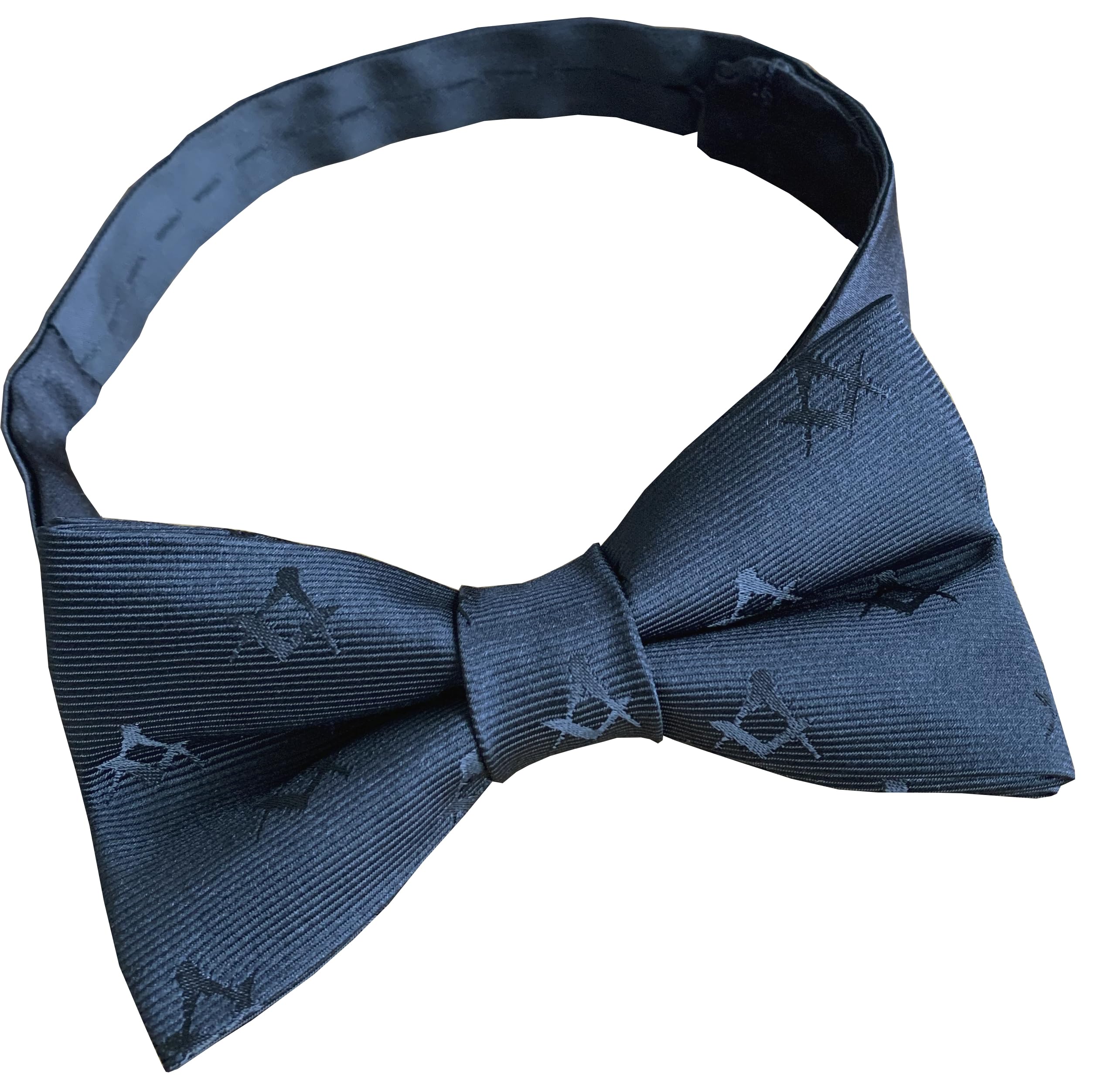 Men's Freemasons Masonic Black Square & Compass Bow Tie