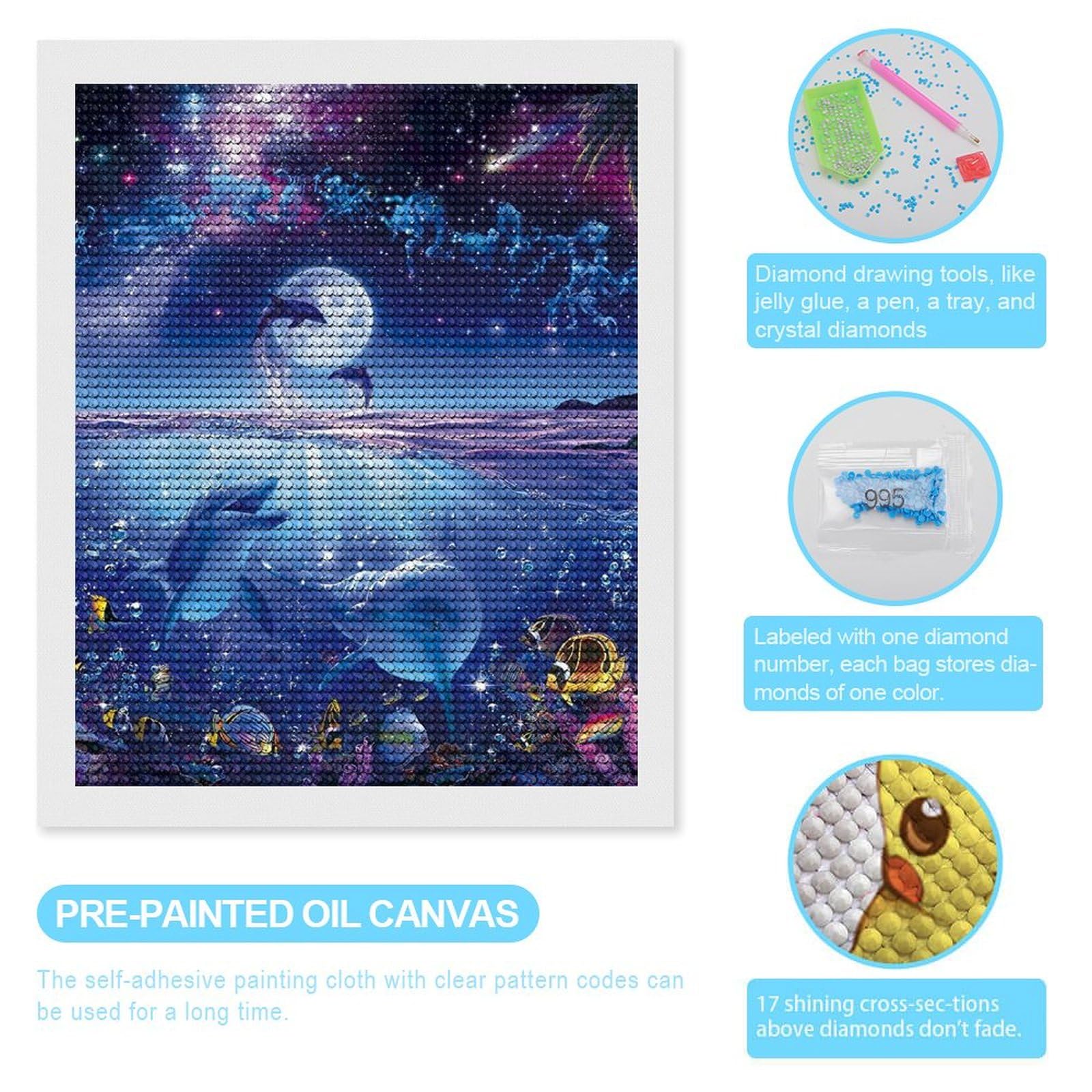 Amazon | ダイヤモンドアート ラッセン 星に願いを ダイヤモンド絵画